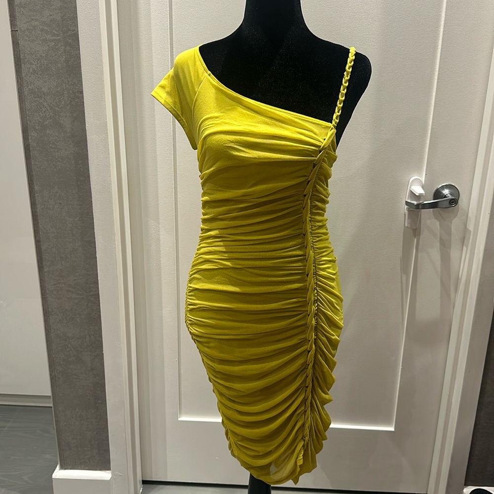 Victoria’s Secret moda international braided ruched dress